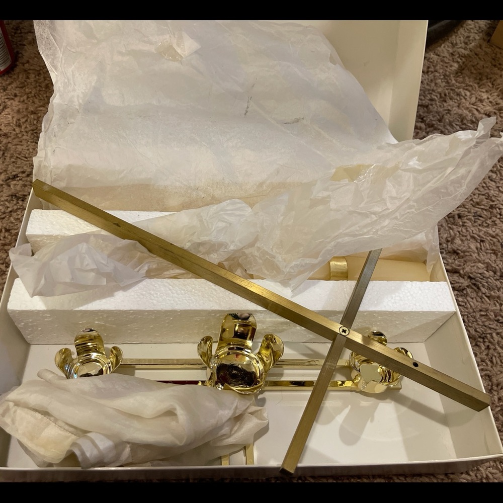 Will & Baumer The Wedding Candle Set with Cross Vintage Used